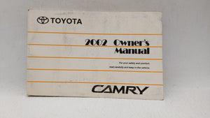 2002 Toyota Camry Owners Manual Book Guide P/N:01999-33544 OEM Used Auto Parts - Oemusedautoparts1.com