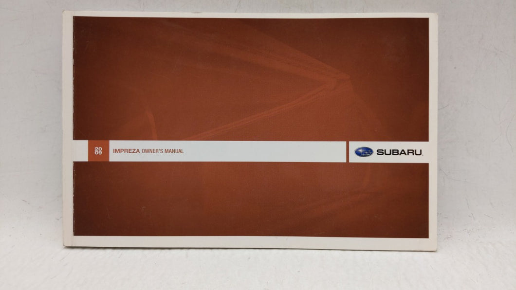 2009 Subaru Impreza Owners Manual Book Guide OEM Used Auto Parts - Oemusedautoparts1.com