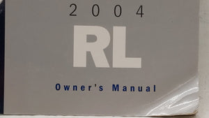 2004 Acura Rl Owners Manual Book Guide OEM Used Auto Parts - Oemusedautoparts1.com