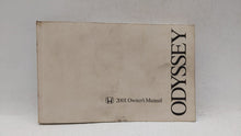 2001 Honda Odyssey Owners Manual Book Guide P/N:00X31-S0X-6203 OEM Used Auto Parts - Oemusedautoparts1.com