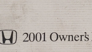 2001 Honda Odyssey Owners Manual Book Guide P/N:00X31-S0X-6203 OEM Used Auto Parts - Oemusedautoparts1.com