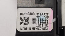 2022 Gmc Yukon Xl 1500 Master Power Window Switch Replacement Driver Side Left P/N:84960800 Fits OEM Used Auto Parts - Oemusedautoparts1.com