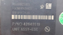 2017-2019 Buick Encore ABS Pump Control Module Replacement P/N:42643519 42520669 Fits 2017 2018 2019 OEM Used Auto Parts - Oemusedautoparts1.com