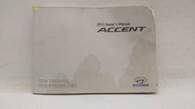 2015 Hyundai Accent Owners Manual Book Guide OEM Used Auto Parts