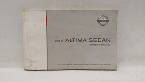 2013 Nissan Altima Owners Manual Book Guide OEM Used Auto Parts