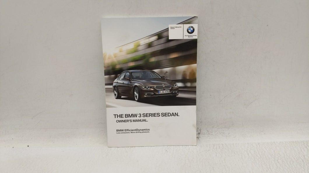 2014 Bmw 320i Owners Manual Book Guide OEM Used Auto Parts