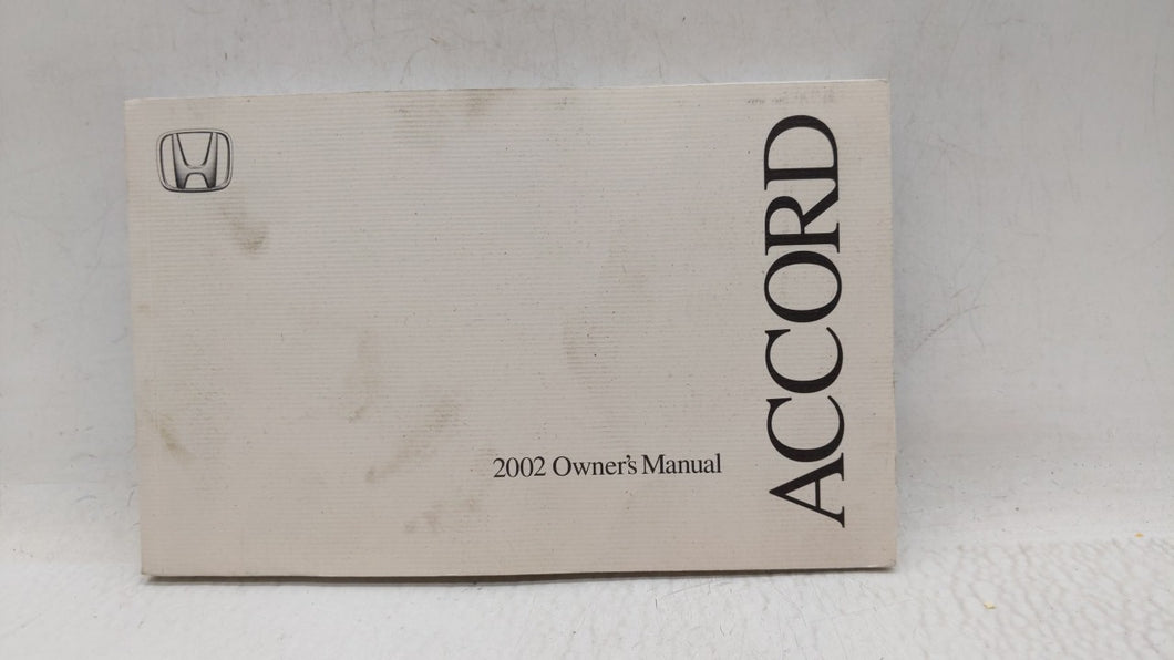 2002 Honda Accord Owners Manual Book Guide OEM Used Auto Parts