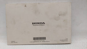 2002 Honda Accord Owners Manual Book Guide OEM Used Auto Parts