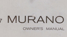 2007 Nissan Murano Owners Manual Book Guide OEM Used Auto Parts