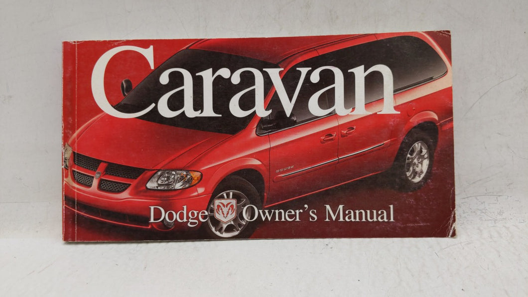 2001 Dodge Caravan Owners Manual Book Guide OEM Used Auto Parts - Oemusedautoparts1.com