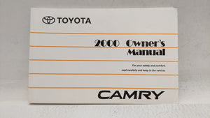 2000 Toyota Camry Owners Manual Book Guide OEM Used Auto Parts