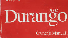 2002 Dodge Durango Owners Manual Book Guide OEM Used Auto Parts