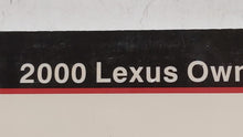 2000 Lexus Rx300 Owners Manual Book Guide OEM Used Auto Parts