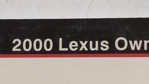 2000 Lexus Rx300 Owners Manual Book Guide OEM Used Auto Parts