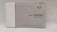 2009 Nissan Versa Owners Manual Book Guide OEM Used Auto Parts