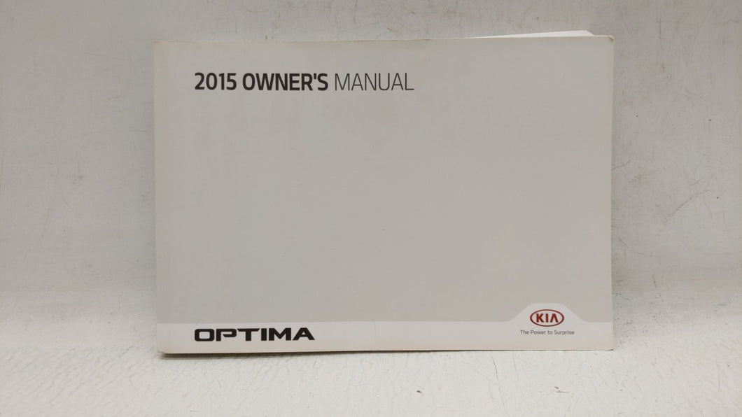 2015 Kia Optima Owners Manual Book Guide OEM Used Auto Parts