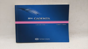 2014 Kia Cadenza Owners Manual Book Guide OEM Used Auto Parts