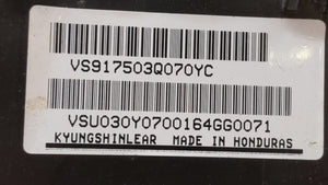 2011-2014 Hyundai Sonata Fusebox Fuse Box Panel Relay Module P/N:VS912003Q071MG VSQFHE2370F0175 Fits 2011 2012 2013 2014 OEM Used Auto Parts - Oemusedautoparts1.com