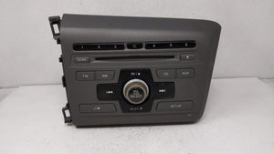 2012 Honda Civic Radio AM FM Cd Player Receiver Replacement P/N:39100-TR0-A315-M1 Fits OEM Used Auto Parts