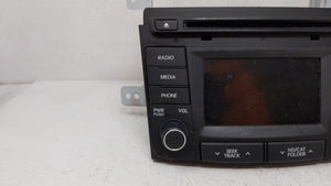 2014-2015 Hyundai Sonata Radio AM FM Cd Player Receiver Replacement P/N:96180-3Q8504X 96180-3Q8004X Fits 2014 2015 OEM Used Auto Parts - Oemusedautoparts1.com