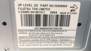 2008 Chevrolet Equinox Radio AM FM Cd Player Receiver Replacement P/N:25956994 Fits OEM Used Auto Parts - Oemusedautoparts1.com