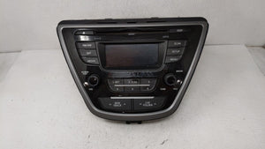 2014-2016 Hyundai Elantra Radio AM FM Cd Player Receiver Replacement P/N:961703X156GU 96170-3X156GU Fits 2014 2015 2016 OEM Used Auto Parts - Oemusedautoparts1.com