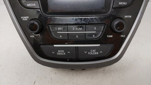 2014-2016 Hyundai Elantra Radio AM FM Cd Player Receiver Replacement P/N:961703X156GU 96170-3X156GU Fits 2014 2015 2016 OEM Used Auto Parts - Oemusedautoparts1.com