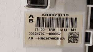 2012-2015 Honda Civic Instrument Cluster Speedometer Gauges P/N:78260-TR0-A132-M1 78200-TR3-A212-M1 Fits 2012 2013 2014 2015 OEM Used Auto Parts - Oemusedautoparts1.com
