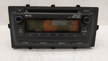 2012-2014 Toyota Prius C Radio AM FM Cd Player Receiver Replacement P/N:86120-52D10 Fits 2012 2013 2014 OEM Used Auto Parts - Oemusedautoparts1.com