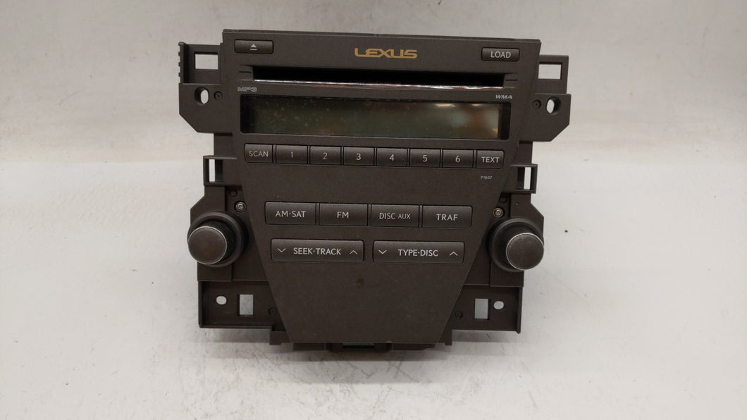 2007-2009 Lexus Es350 Radio AM FM Cd Player Receiver Replacement P/N:86120-33720-1 86120-33720 Fits 2007 2008 2009 OEM Used Auto Parts - Oemusedautoparts1.com