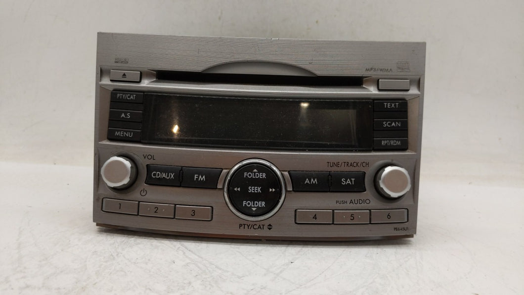 2010-2012 Subaru Legacy Radio AM FM Cd Player Receiver Replacement P/N:86201AJ64A Fits 2010 2011 2012 OEM Used Auto Parts - Oemusedautoparts1.com