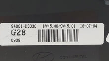 2018 Hyundai Tucson Instrument Cluster Speedometer Gauges P/N:94001-D3330 Fits OEM Used Auto Parts - Oemusedautoparts1.com