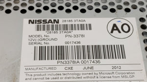 2013-2015 Nissan Altima Radio AM FM Cd Player Receiver Replacement P/N:28185 3TA0G 28185 3TB0G Fits 2013 2014 2015 OEM Used Auto Parts - Oemusedautoparts1.com