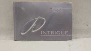 2002 Oldsmobile Intrigue Owners Manual Book Guide OEM Used Auto Parts - Oemusedautoparts1.com