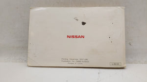 2008 Nissan Altima Owners Manual Book Guide OEM Used Auto Parts