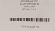 2007 Ford Fusion Owners Manual Book Guide OEM Used Auto Parts