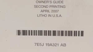 2007 Ford Fusion Owners Manual Book Guide OEM Used Auto Parts