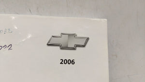 2006 Chevrolet Impala Owners Manual Book Guide OEM Used Auto Parts