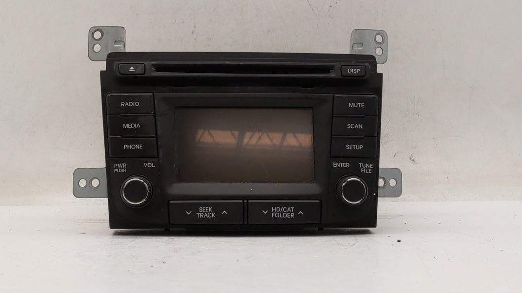 2014-2015 Hyundai Sonata Radio AM FM Cd Player Receiver Replacement P/N:96180-3Q8504X 96180-3Q8004X Fits 2014 2015 OEM Used Auto Parts - Oemusedautoparts1.com