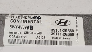 2011-2014 Hyundai Sonata Motor Computadora Ecu Pcm Ecm Pcu OEM 244887