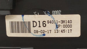 2009-2011 Hyundai Genesis Instrument Cluster Speedometer Gauges P/N:94011-3M140 Fits 2009 2010 2011 OEM Used Auto Parts - Oemusedautoparts1.com