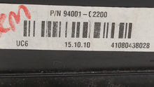 2016-2017 Hyundai Sonata Instrument Cluster Speedometer Gauges P/N:94001-C2201 94001-C2200 Fits 2016 2017 OEM Used Auto Parts - Oemusedautoparts1.com