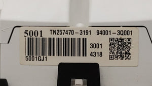 2011-2013 Hyundai Sonata Instrument Cluster Speedometer Gauges P/N:94001-3Q000 94001-3Q001 Fits 2011 2012 2013 OEM Used Auto Parts - Oemusedautoparts1.com