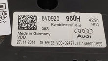 2015-2017 Audi A3 Instrument Cluster Speedometer Gauges P/N:8V0920960M 8V0920960H Fits 2015 2016 2017 OEM Used Auto Parts