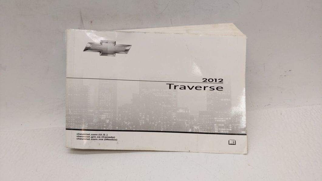 2012 Chevrolet Traverse Owners Manual Book Guide OEM Used Auto Parts