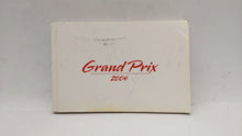 2004 Pontiac Grand Prix Owners Manual Book Guide OEM Used Auto Parts