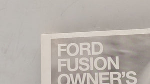 2008 Ford Fusion Owners Manual Book Guide OEM Used Auto Parts