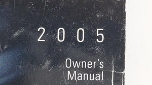 2005 Honda Odyssey Owners Manual Book Guide OEM Used Auto Parts