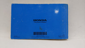 2005 Honda Odyssey Owners Manual Book Guide OEM Used Auto Parts