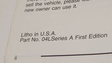 2004 Saturn L300 Owners Manual Book Guide OEM Used Auto Parts - Oemusedautoparts1.com